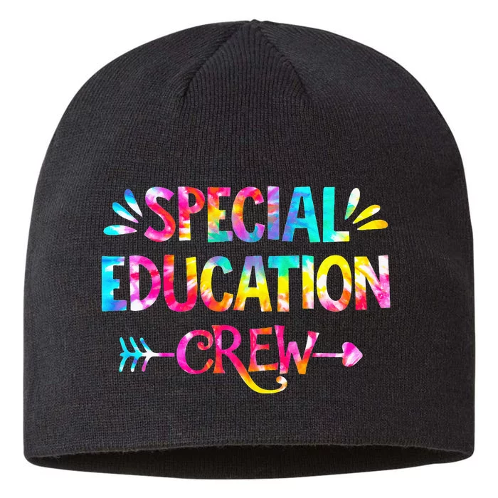 Tie Dye Special Education Crew Sped Squad Special Ed Teacher 8 1/2in Sustainable Knit Beanie