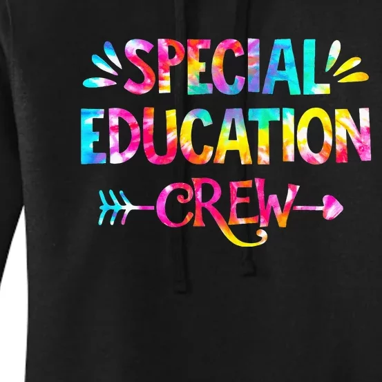 Tie Dye Special Education Crew Sped Squad Special Ed Teacher Women's Pullover Hoodie