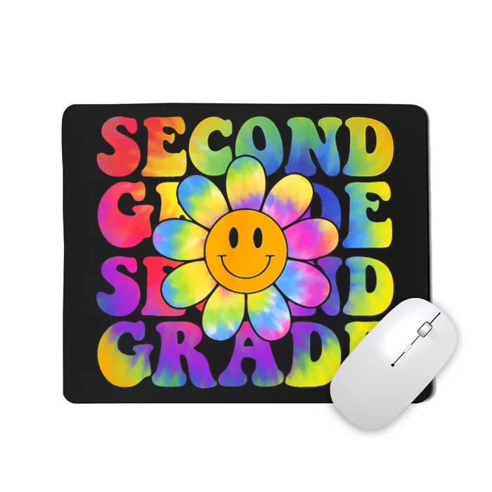 Tie Dye Second Grade Daisy Colorful Back To School Teacher Mousepad