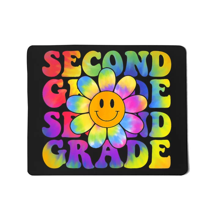 Tie Dye Second Grade Daisy Colorful Back To School Teacher Mousepad