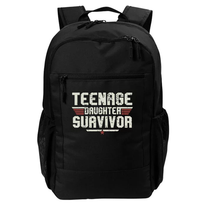 Teenage Daughter Survivor Vintage Dad Mom Fathers Day Gift Daily Commute Backpack