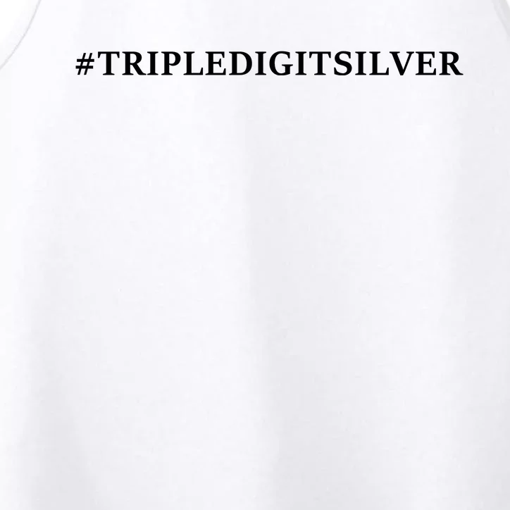 Triple Digit Silver Tees, #Tripledigitsilver Performance Tank