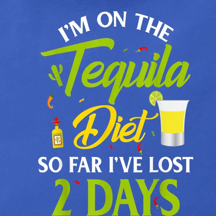 Tequila Diet So Far Ive Lost 2 Days Party Gift Cute Gift Zip Tote Bag