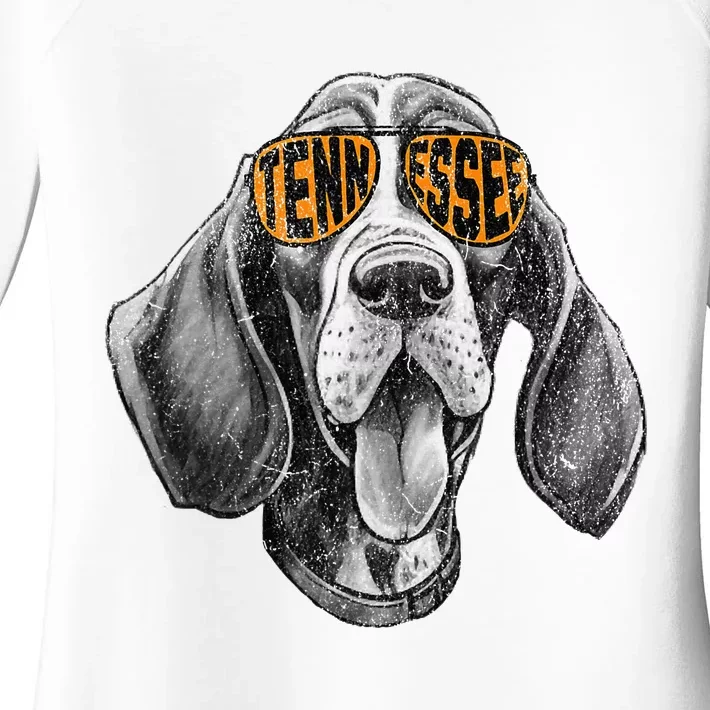 Tennessee Dog Sport Lovers Tennessee Coonhound Fan Women's Perfect Tri Tunic Long Sleeve Shirt