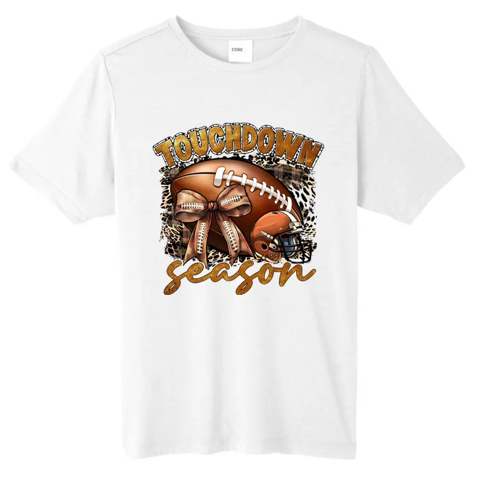 Touch Down Season Fall Coquette Bow ChromaSoft Performance T-Shirt