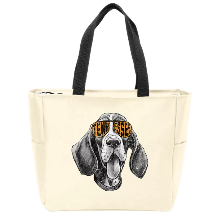 Tennessee Dog Sport Lovers Tennessee Coonhound Fan Zip Tote Bag