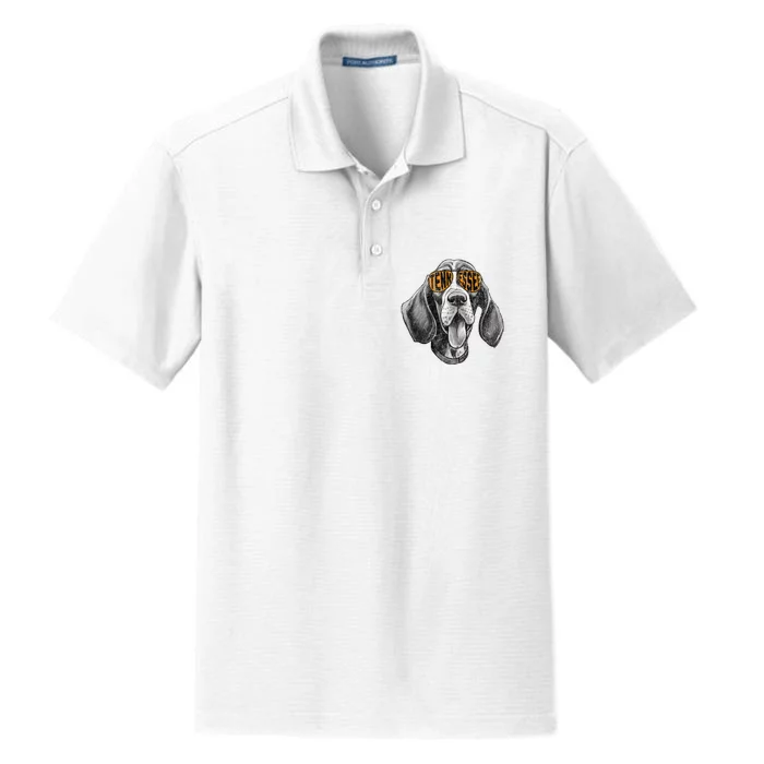 Tennessee Dog Sport Lovers Tennessee Coonhound Fan Dry Zone Grid Performance Polo