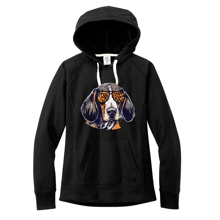 Tennessee Dog Sport Lovers Tennessee Coonhound Fan Women's Fleece Hoodie