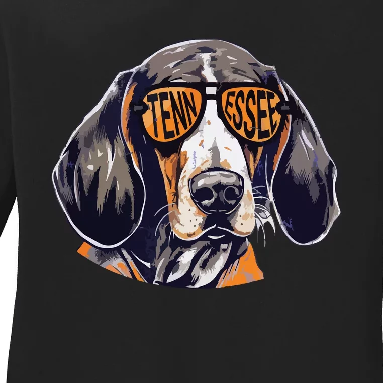 Tennessee Dog Sport Lovers Tennessee Coonhound Fan Ladies Long Sleeve Shirt