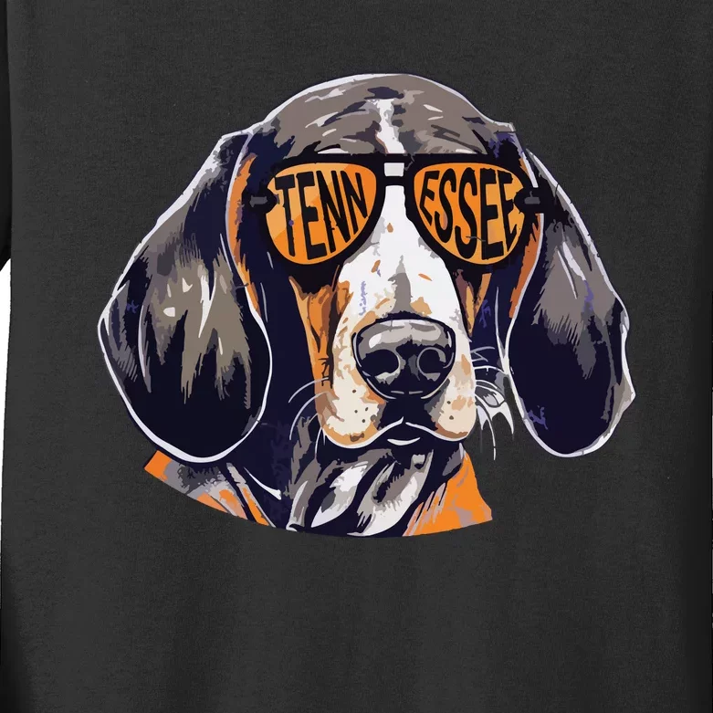 Tennessee Dog Sport Lovers Tennessee Coonhound Fan Kids Long Sleeve Shirt