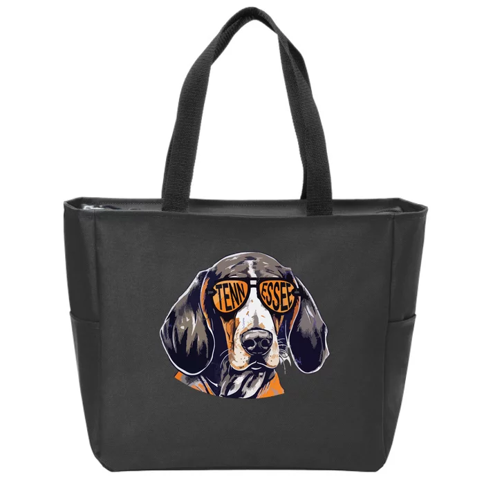 Tennessee Dog Sport Lovers Tennessee Coonhound Fan Zip Tote Bag