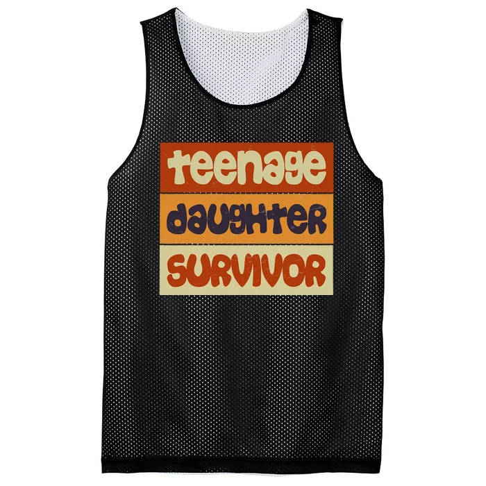 Teenage Daughter Survivor Popular Parenting Mesh Reversible Basketball Jersey Tank