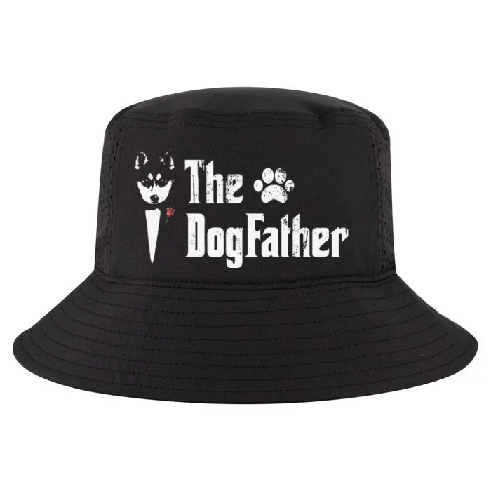 The Dogfather Siberian Husky Dog Dad Father's Day Cool Comfort Performance Bucket Hat