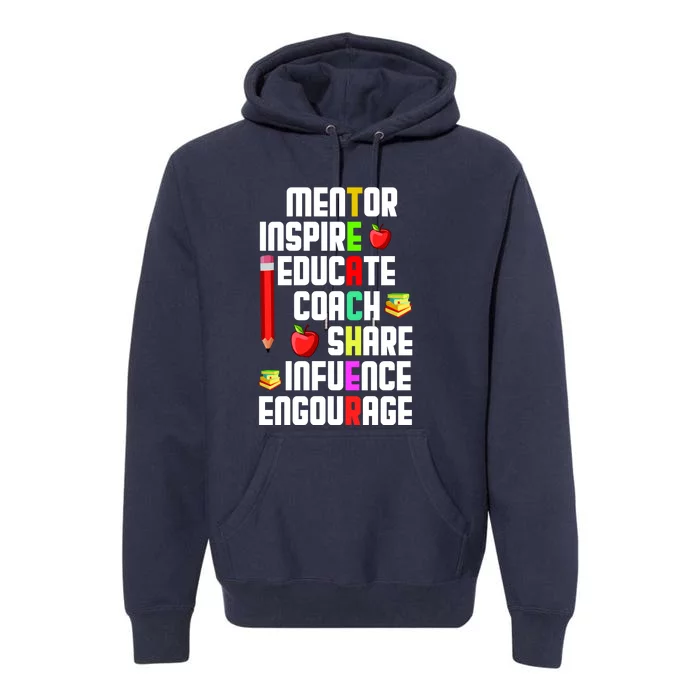 Teachers Day Sayings Premium Hoodie