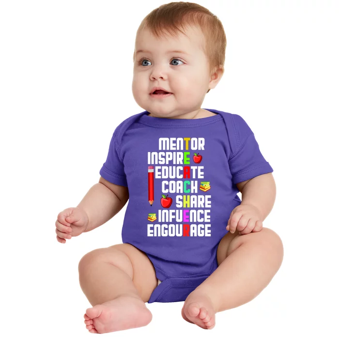 Teachers Day Sayings Baby Bodysuit