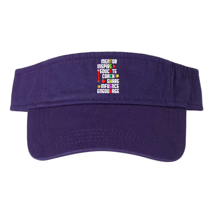 Teachers Day Sayings Valucap Bio-Washed Visor