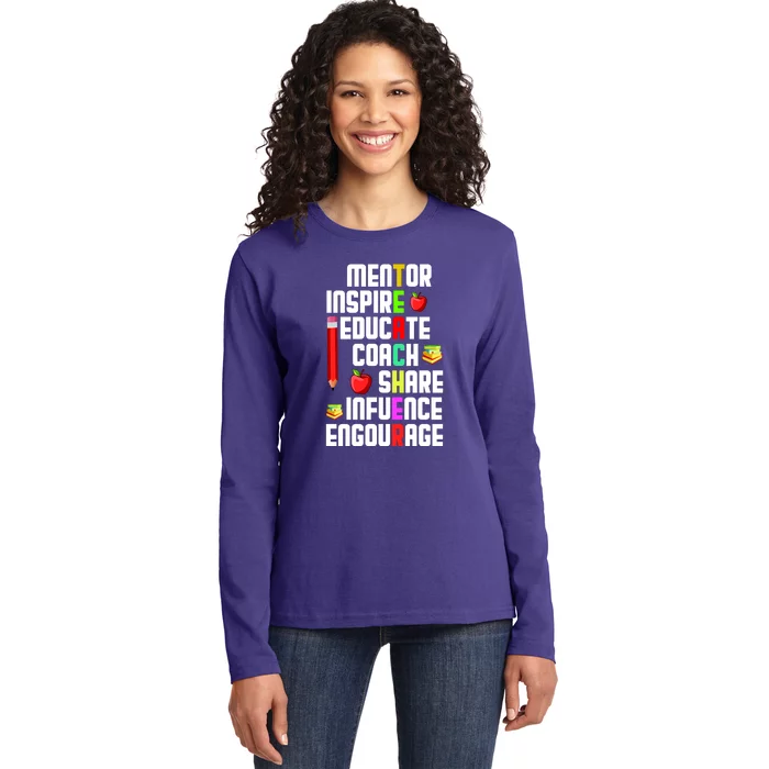 Teachers Day Sayings Ladies Long Sleeve Shirt