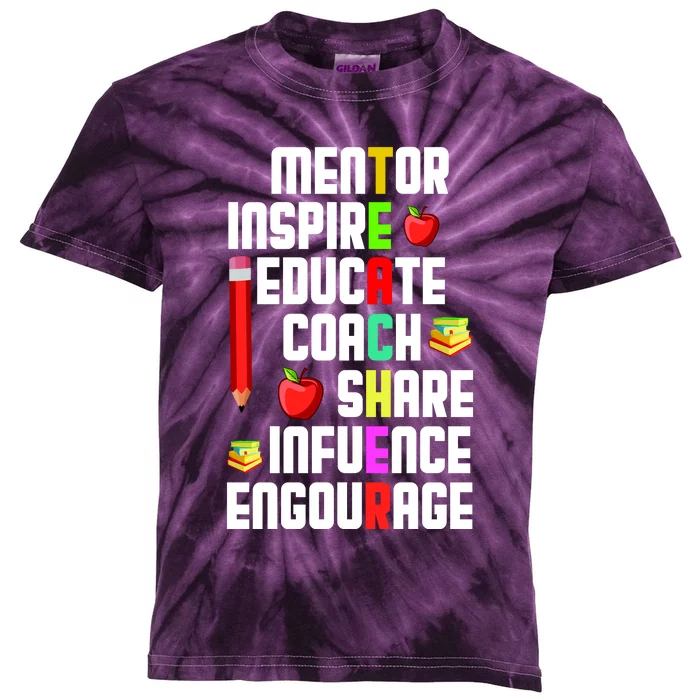 Teachers Day Sayings Kids Tie-Dye T-Shirt