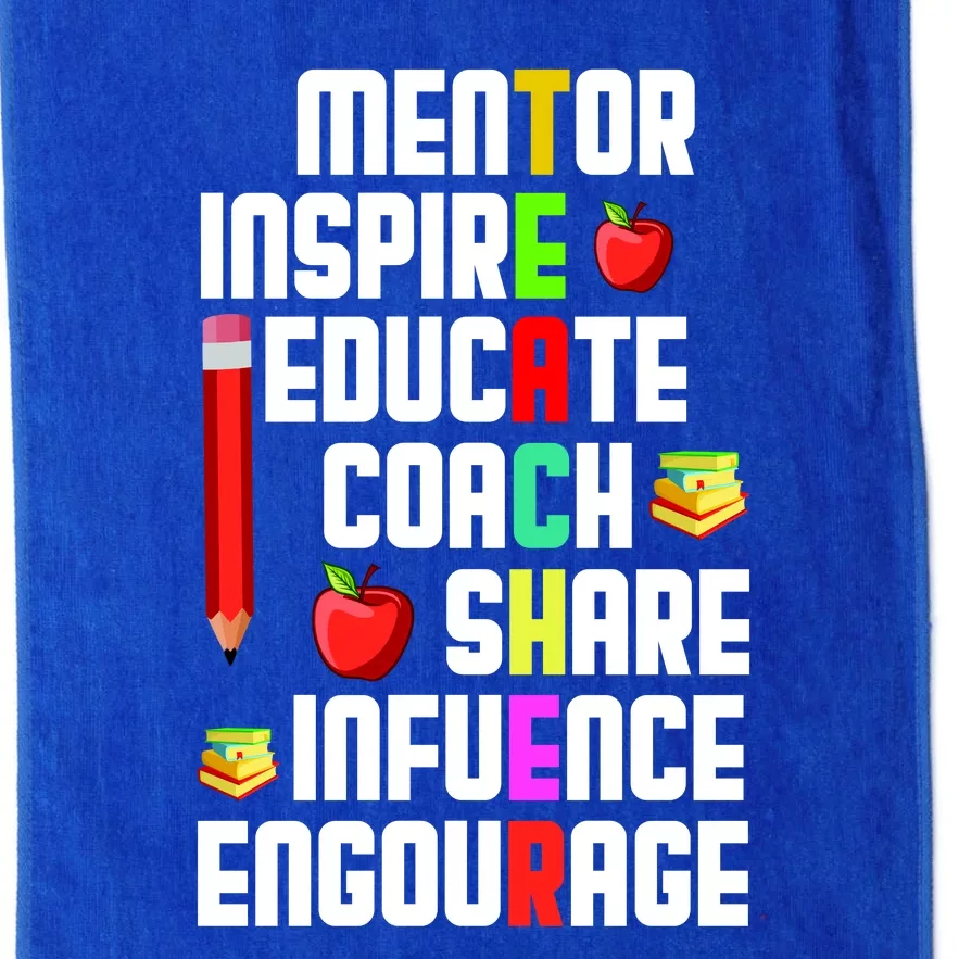 Teachers Day Sayings Platinum Collection Golf Towel