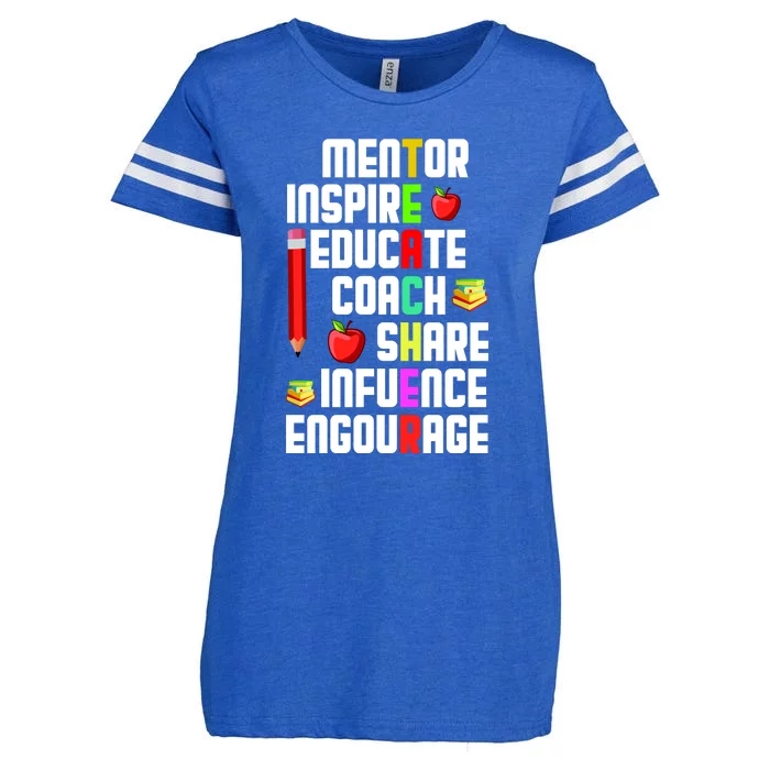 Teachers Day Sayings Enza Ladies Jersey Football T-Shirt