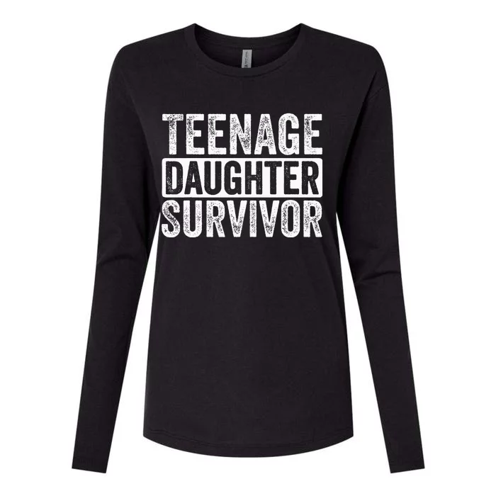 Teenage Daughter Survivor Womens Cotton Relaxed Long Sleeve T-Shirt