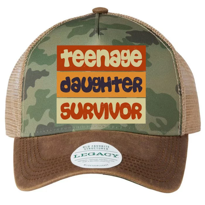 Teenage Daughter Survivor Popular Parenting Legacy Tie Dye Trucker Hat