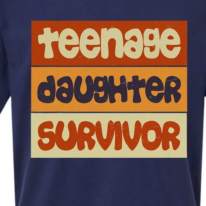 Teenage Daughter Survivor Popular Parenting Sueded Cloud Jersey T-Shirt