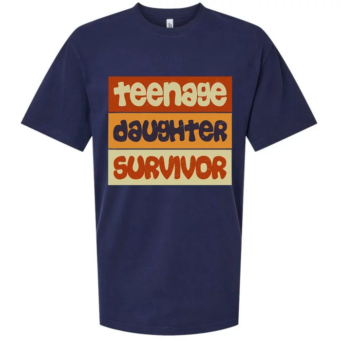 Teenage Daughter Survivor Popular Parenting Sueded Cloud Jersey T-Shirt