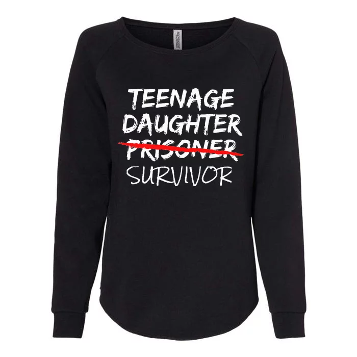 Teenage Daughter Survivor Womens California Wash Sweatshirt