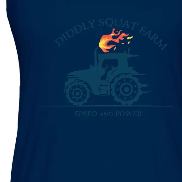 Tractor Diddly Squat Farm Speed And Power Ladies Essential Flowy Tank