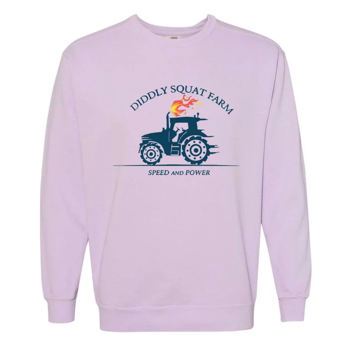 Tractor Diddly Squat Farm Speed And Power Garment-Dyed Sweatshirt