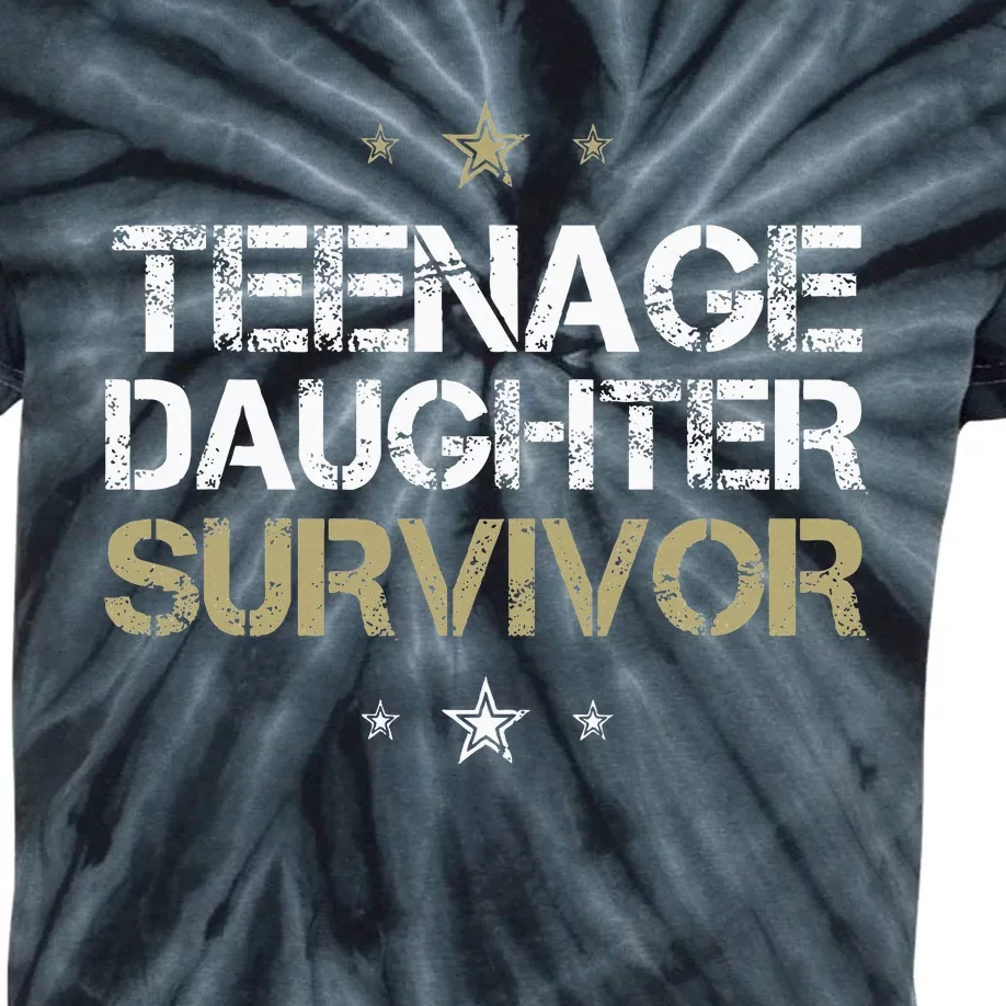 Teenage Daughter Survivor Teenager Dad Mom FatherS Day Kids Tie-Dye T-Shirt