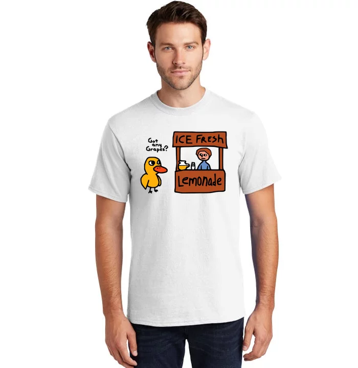 The Duck Song Got Any Grapes Funny Meme Tall T-Shirt