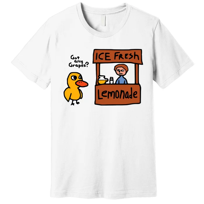 The Duck Song Got Any Grapes Funny Meme Premium T-Shirt