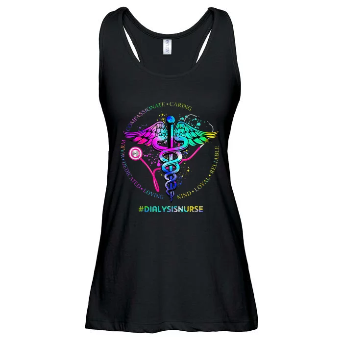 Tie Dye Stethoscope Dialysis Nurse Nursing Appreciation Ladies Essential Flowy Tank