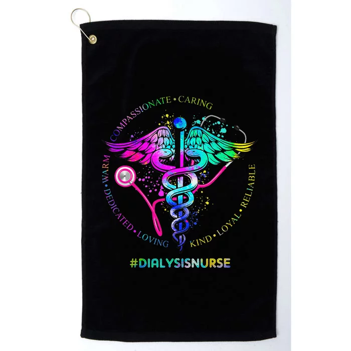 Tie Dye Stethoscope Dialysis Nurse Nursing Appreciation Platinum Collection Golf Towel