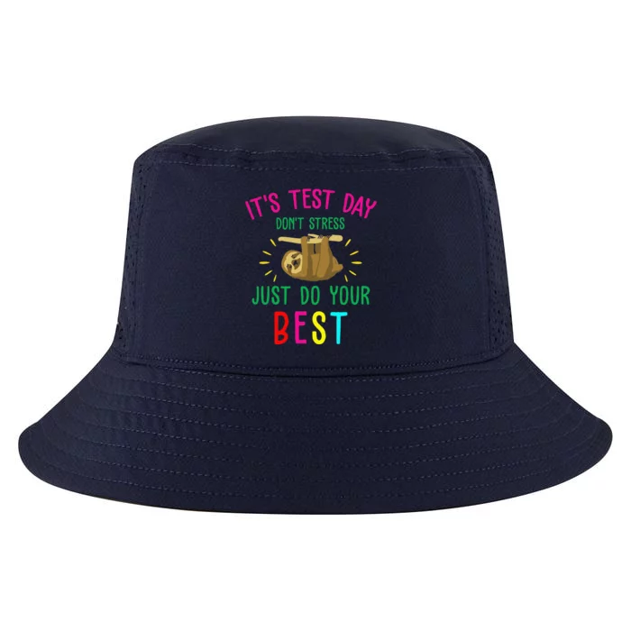 Test Day Sloth Funny School Professor Teacher Testing Squad Funny Cool Comfort Performance Bucket Hat