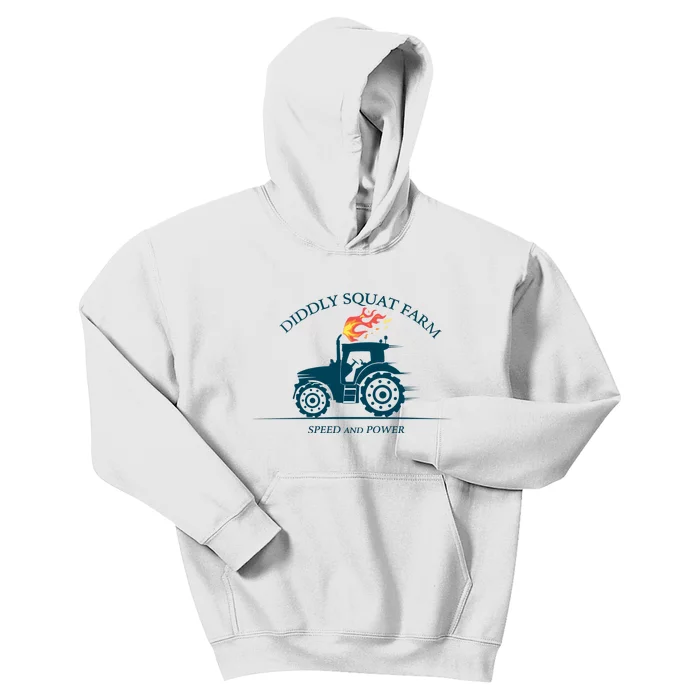 Tractor Diddly Squat Farm Speed And Power Kids Hoodie