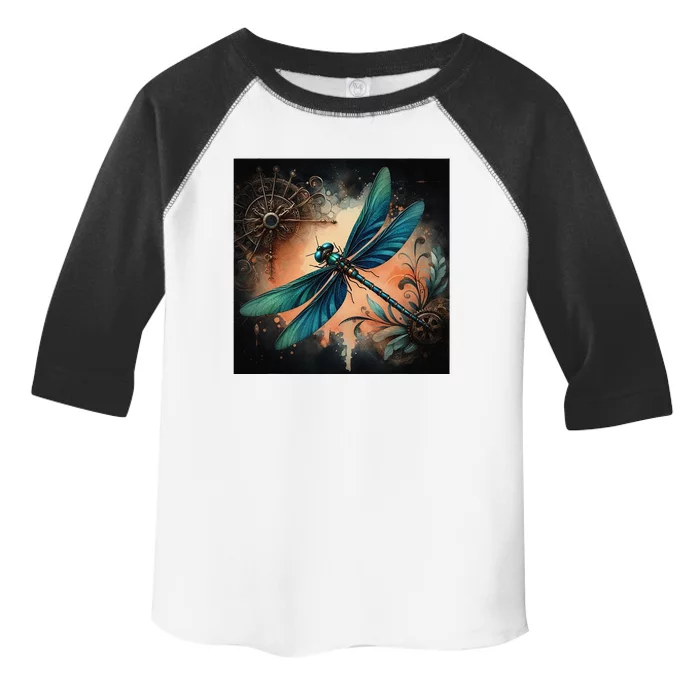 Teal Dragonfly Steampunk Toddler Fine Jersey T-Shirt