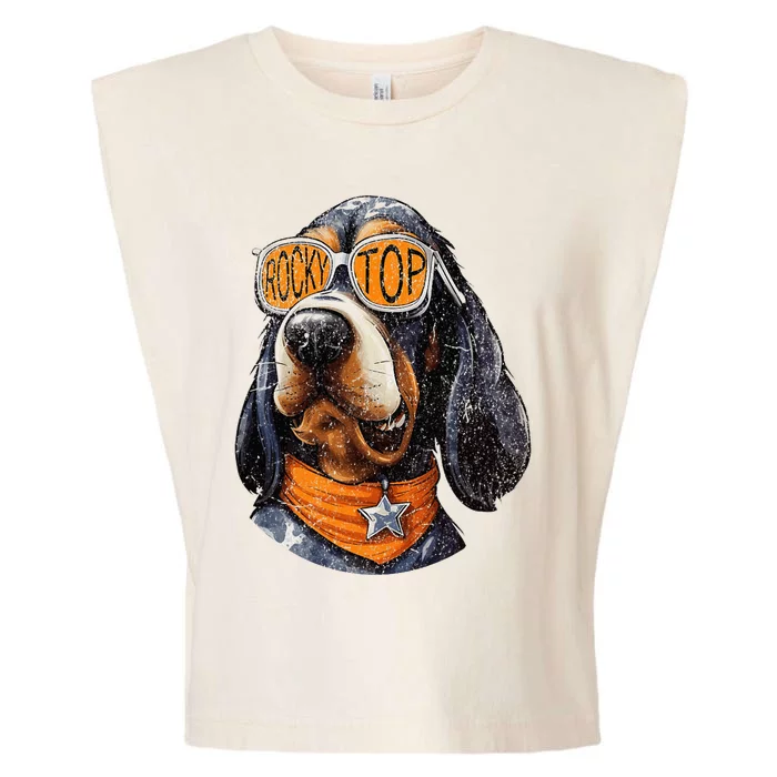 Tennessee Dog Sport Lovers Coonhound Fan Rocky Garment-Dyed Women's Muscle Tee