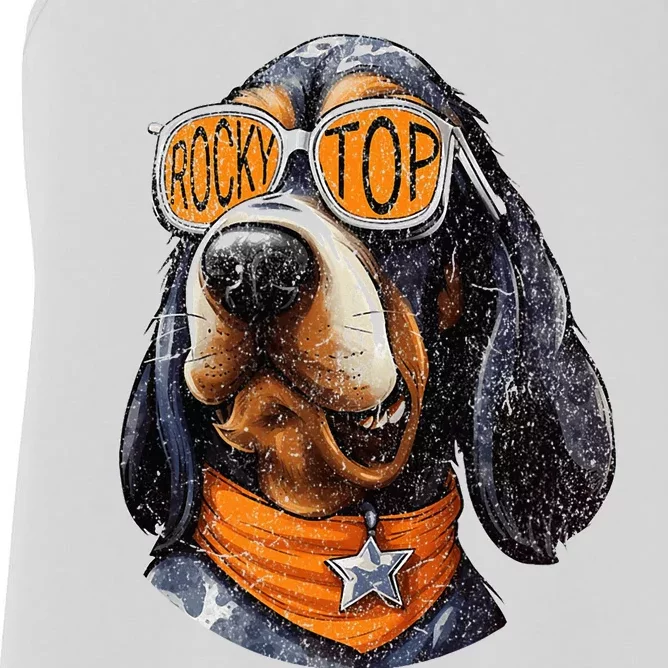 Tennessee Dog Sport Lovers Coonhound Fan Rocky Women's Racerback Tank