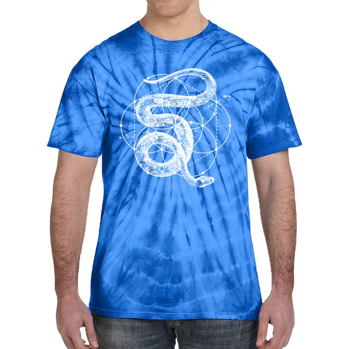 The Dharma Store Sacred Geometry Seed Of Life Snake Gift Tie-Dye T-Shirt