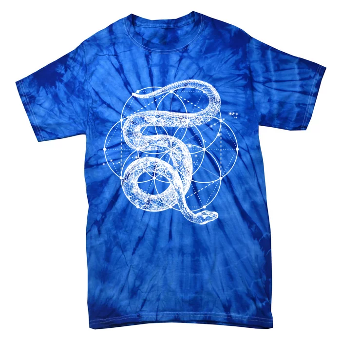 The Dharma Store Sacred Geometry Seed Of Life Snake Gift Tie-Dye T-Shirt