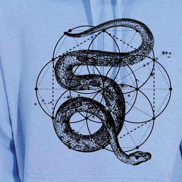 The Dharma Store Sacred Geometry Seed Of Life Snake Gift Unisex Surf Hoodie