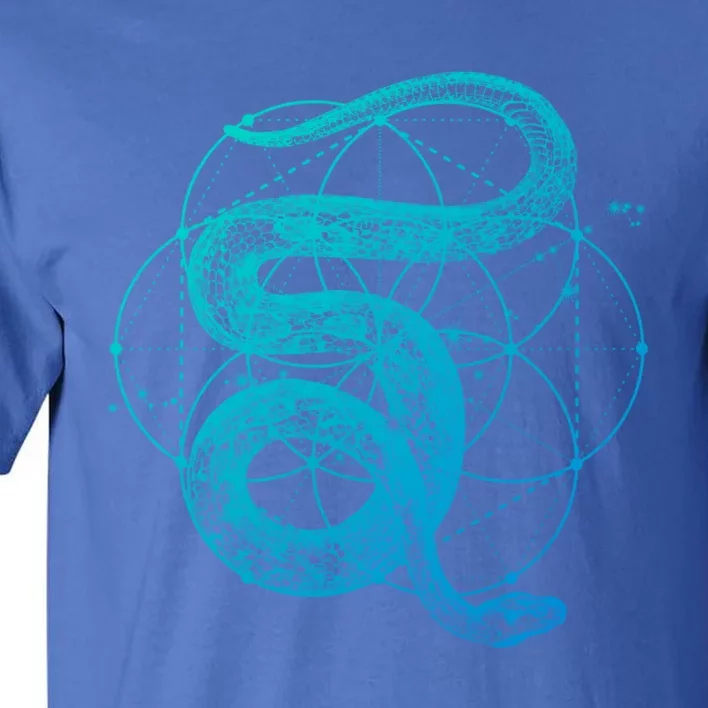 The Dharma Store Sacred Geometry Seed Of Life Snake Gift Tall T-Shirt