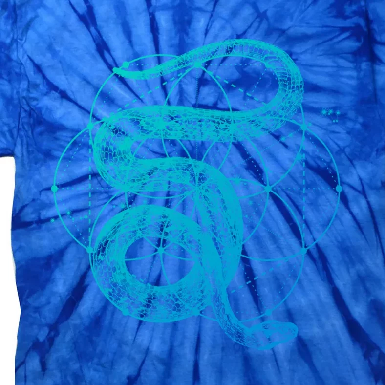 The Dharma Store Sacred Geometry Seed Of Life Snake Gift Tie-Dye T-Shirt