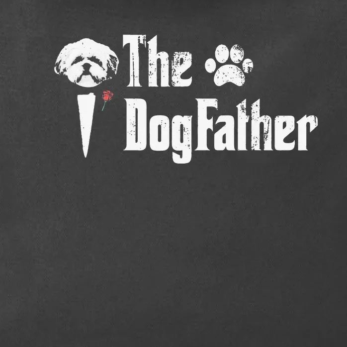 The Dogfather Shih Tzu Dog Dad Father's Day Gift Zip Tote Bag