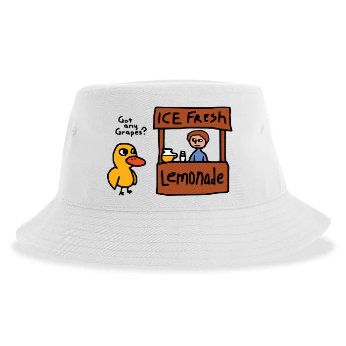 The Duck Song Got Any Grapes Funny Meme Sustainable Bucket Hat