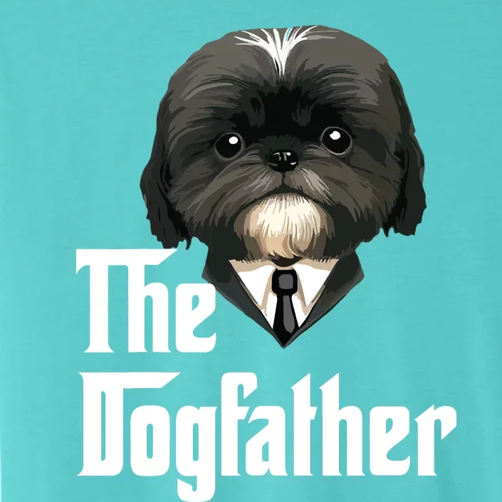 The Dogfather Shih Tzu Dad Shih Tzu Papa Funny Dog Owner ChromaSoft Performance T-Shirt