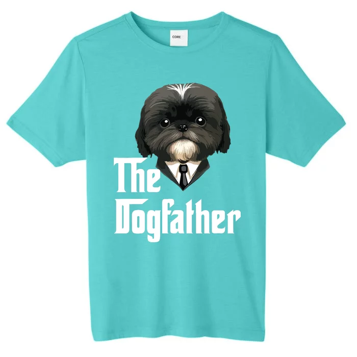 The Dogfather Shih Tzu Dad Shih Tzu Papa Funny Dog Owner ChromaSoft Performance T-Shirt